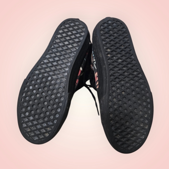 VANS Floral Black High-Top Sneakers - Picture 15 of 16